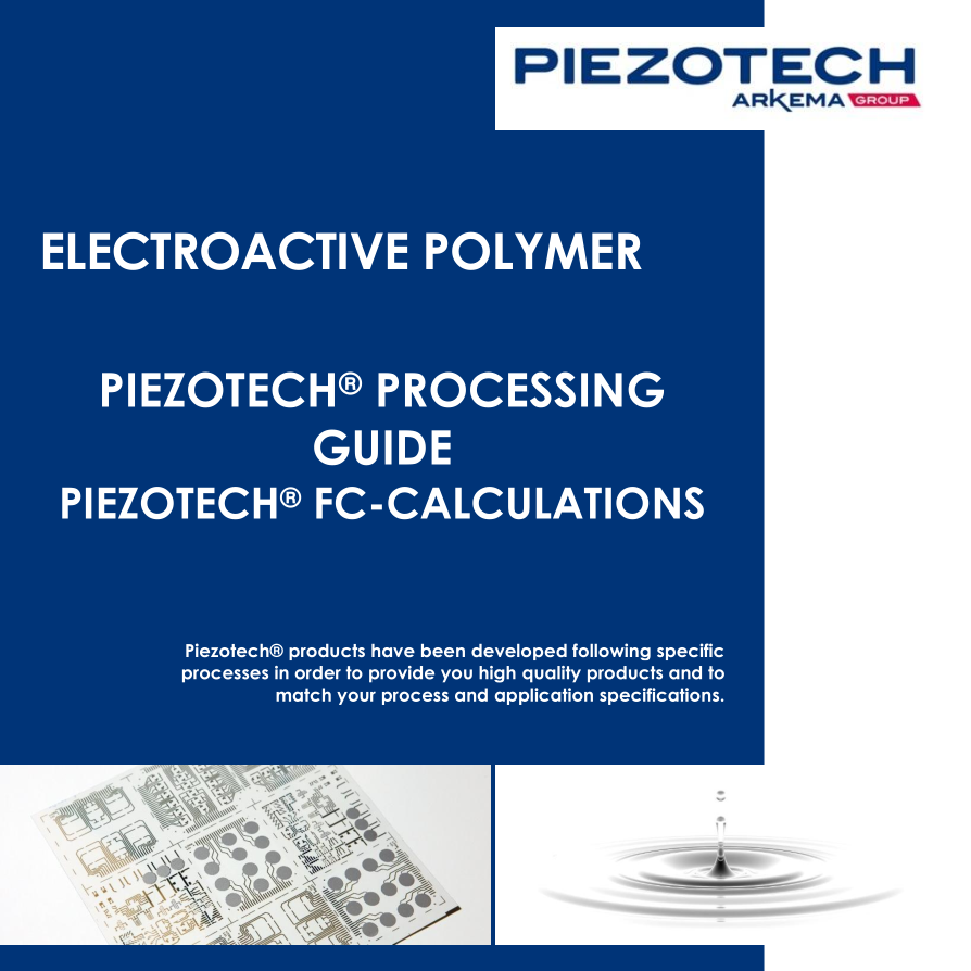 Piezotech processing guides - Calculations